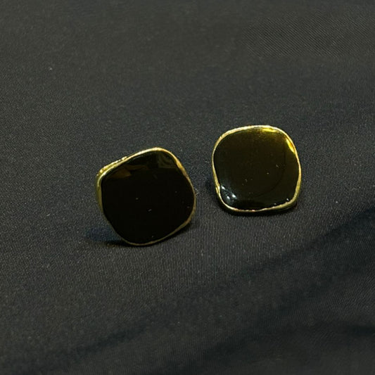 Black Aura Studs